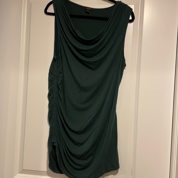 Halogen Tops - Halogen women’s dark teal ruched tunic length blouse XXL​